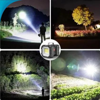 Imagem de Luz Portátil Recarregável Com Design Durável Para Camping Pronta Entrega