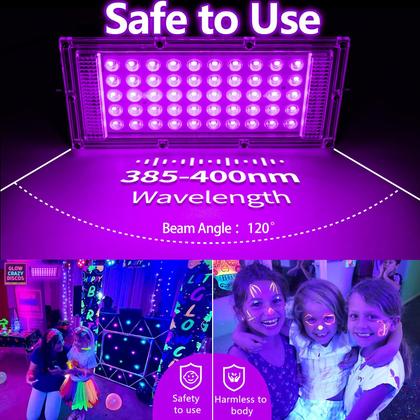 Imagem de Luz preta LED Akpgf 50W com plugue e interruptor dos EUA