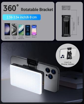 Imagem de Luz Selfie Auriani 120 LEDs com 6 Filtros de Cor para iPhone