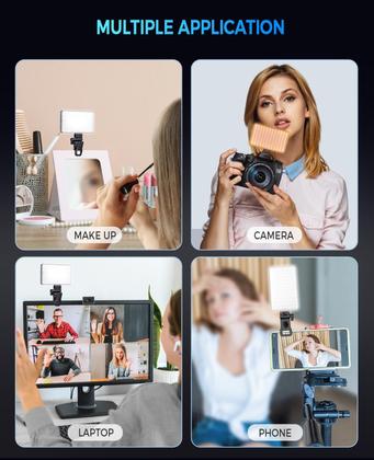 Imagem de Luz Selfie Auriani 120 LEDs com 6 Filtros de Cor para iPhone