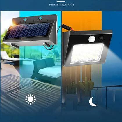Imagem de Luz Solar De Parede Com 48 LEDs E Sensor De Movimento PIR, À Prova d'Água IP65 Para Jardim E Quintal