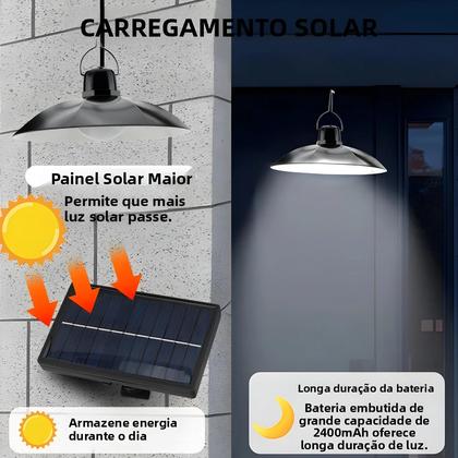Imagem de Luz Solar De Sensor De Movimento À Prova d'Água De 8800mAh Com Dupla Cabeça E 112 LEDs Para Quintal,