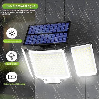 Imagem de Luz Solar Super Brilhante Para Exterior 328 348 LED Com Sensor De Movimento À Prova d'Água 3 Modos