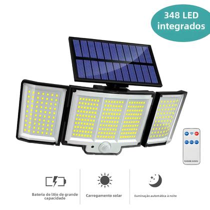 Imagem de Luz Solar Super Brilhante Para Exterior 328 348 LED Com Sensor De Movimento À Prova d'Água 3 Modos