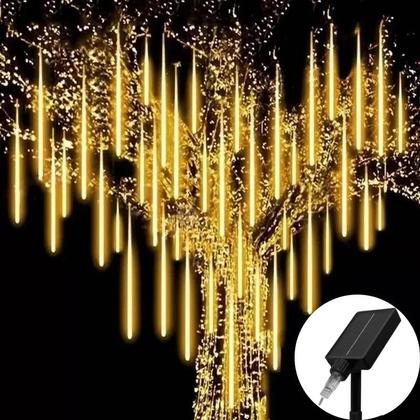 Imagem de Luzes De Chuva De Meteoros LED Solares 30/50cm À Prova d'Água Para Jardim, Decoração De Natal E