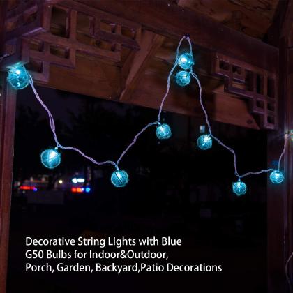 Imagem de Luzes de corda Brillarlights Nautical Blue G50 Beach x10