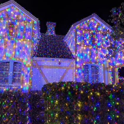 Imagem de Luzes de corda de Natal Vivideal 50m 500 LED impermeáveis