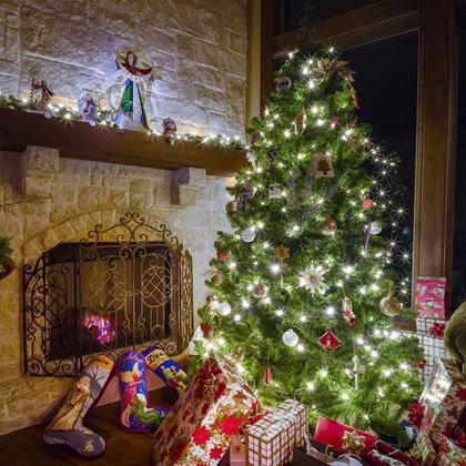 Imagem de Luzes de corda de Natal weillsnow 200 LED 20 m à prova d'água