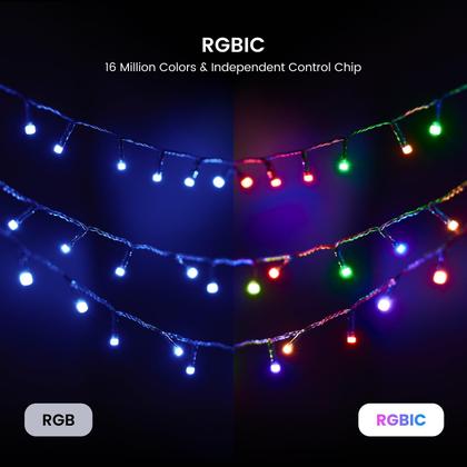 Imagem de Luzes de corda de Natal YEELIGHT 10m 100 LEDs Bluetooth