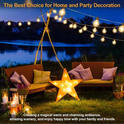 Imagem de Luzes de corda externas Mlambert 15m G40 LED impermeável