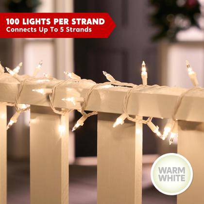 Imagem de Luzes de Natal Joiedomi 100 Warm White 21,5 m ao ar livre/interno