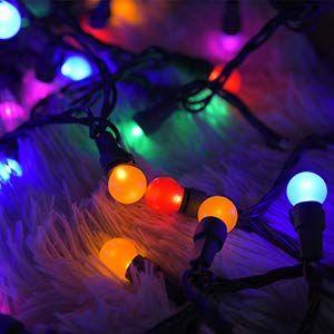 Imagem de Luzes de Natal Lucklig 19 pés 70 LED Globe String Lights