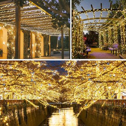 Imagem de Luzes de Natal SANJICHA Extra-Long 20m 200 LED Warm White