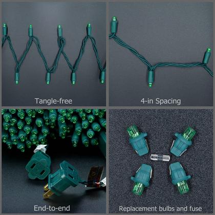 Imagem de Luzes de Natal YULETIME 200 Green LED 20m String Lights Kit