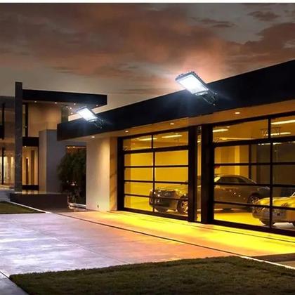 Imagem de Luzes De Parede Solares Para Exterior 117 108 LED Com Sensor De Movimento 3 Modos Para Garagens,