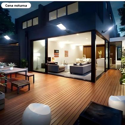 Imagem de Luzes De Parede Solares Para Exterior 117 108 LED Com Sensor De Movimento 3 Modos Para Garagens,