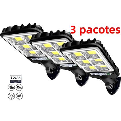 Imagem de Luzes De Parede Solares Para Exterior 117 108 LED Com Sensor De Movimento 3 Modos Para Garagens,