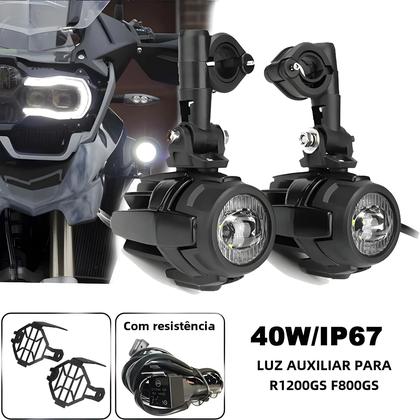 Imagem de Luzes de Passagem LED para Motocicleta BMW - R1200GS Adv, K1600, F800GS, G310GS - Lâmpada de Nevoeiro E9