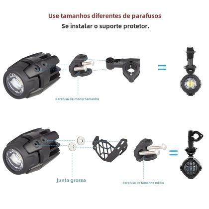 Imagem de Luzes de Passagem LED para Motocicleta BMW - R1200GS Adv, K1600, F800GS, G310GS - Lâmpada de Nevoeiro E9