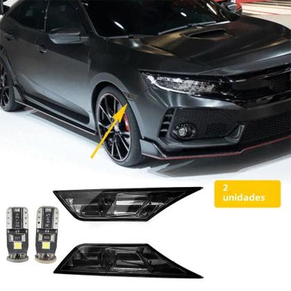 Imagem de Luzes de Sinalização LED Pretas para Honda Civic (2016-2021) - À Prova D'Água IP68 (2 Peças)