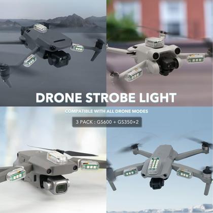 Imagem de Luzes Estroboscópicas SYMIK GS600 para Drones DJI (Pacote com 3)