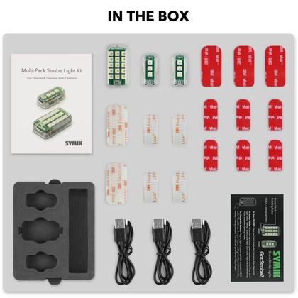 Imagem de Luzes Estroboscópicas SYMIK GS600 para Drones DJI (Pacote com 3)