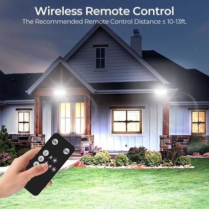 Imagem de Luzes externas com sensor de movimento solar CINOTON, pacote com 2 unidades, pretas