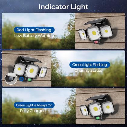 Imagem de Luzes externas com sensor de movimento solar CINOTON, pacote com 2 unidades, pretas
