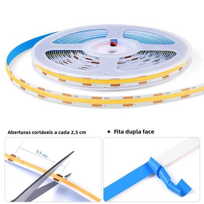 Imagem de Luzes LED COB Dimmable 12V Com Sensor De Movimento E Interruptor Touch Para Armário De Cozinha E