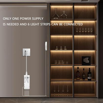 Imagem de Luzes LED COB Dimmable 12V Com Sensor De Movimento E Interruptor Touch Para Armário De Cozinha E