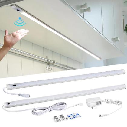 Imagem de Luzes LED Com Sensor De Movimento Para Abaixo De Armários 30 40 50cm Interruptor De Toque Para