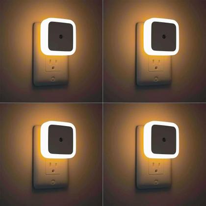 Imagem de Luzes Noturnas LED Para Quarto Infantil, Banheiro, Escada E Corredor, Luz Mini Quadrada Com Sensores