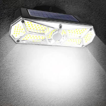 Imagem de Luzes solares ao ar livre, sensor de movimento luzes alimentadas por energia solar Ip65 à prova d'água, 2/3 modos, luzes de segurança de parede para cerca quintal jardim pátio porta da frente