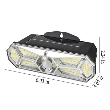 Imagem de Luzes solares ao ar livre, sensor de movimento luzes alimentadas por energia solar Ip65 à prova d'água, 2/3 modos, luzes de segurança de parede para cerca quintal jardim pátio porta da frente