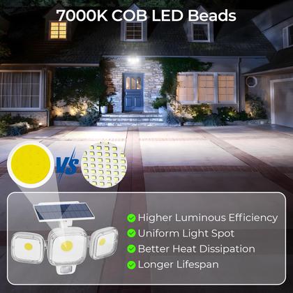 Imagem de Luzes Solares com Sensor de Movimento CINOTON 3 Modos IP65 à Prova d'Água 2 Unidades