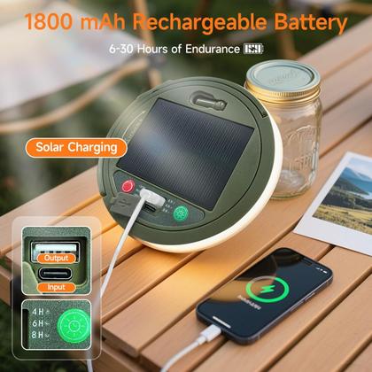 Imagem de Luzes solares de acampamento LEDLAY 10m com 8 modos