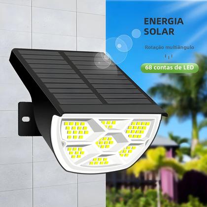 Imagem de Luzes Solares de Paisagem com 72/68 LEDs - IP65 à Prova d'Água - 3 Modos de Iluminação