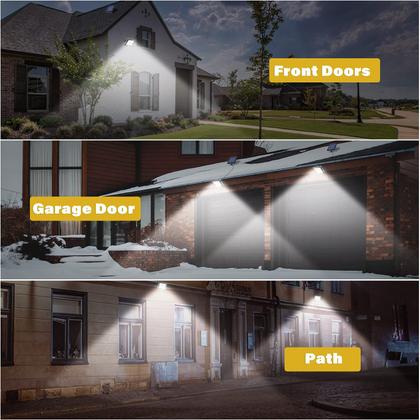 Imagem de Luzes solares de sensor de movimento ao ar livre Shuniu 56 LED IP65