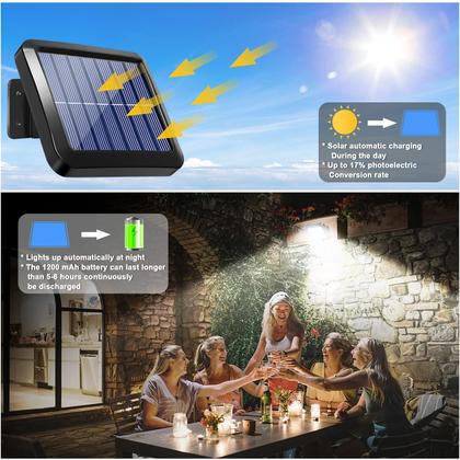Imagem de Luzes solares de sensor de movimento ao ar livre Shuniu 56 LED IP65