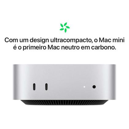 Mac Mini Apple M4 (16GB RAM 256GB SSD) - Prateado - Macbook e iMac