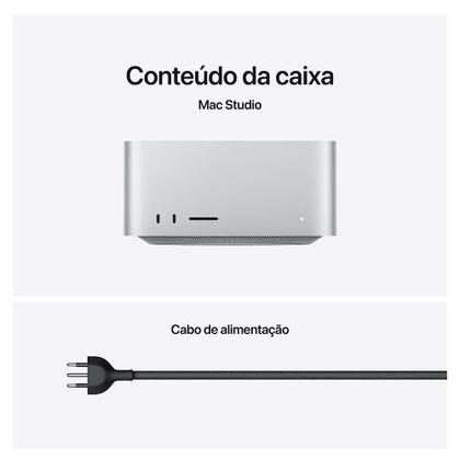 Mac Studio Apple M4 Max (36GB RAM 512GB SSD) - Prateado - Mini PC