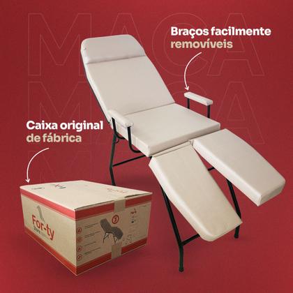 Imagem de Maca 3 Posições Bi-Perna Estética Com Apoio de Braços For-ty