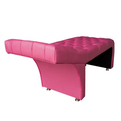 Imagem de Maca estética capitonê com escada e almofada Sintético Pink - Ninho Decor