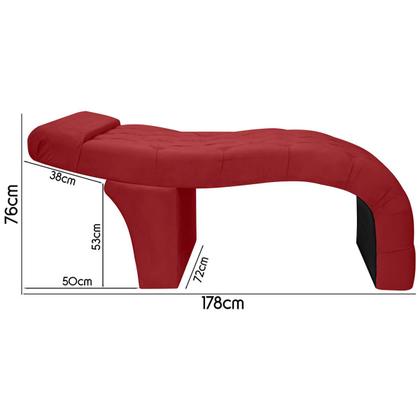 Imagem de Maca Estética Charme Para Extensão De Cílios Veludo Vermelho
