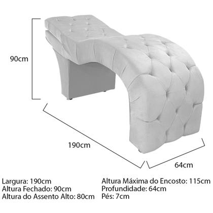 Imagem de Maca Estética com Encosto Dobrável Facial Capitonê Cílios Salão P02 Suede - Doce Sonho Móveis