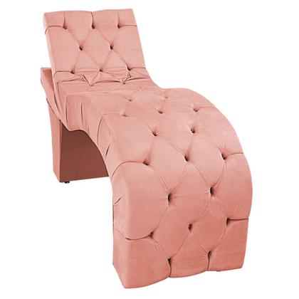 Imagem de Maca Estética com Encosto Dobrável Facial Capitonê Cílios Salão P02 Suede - Doce Sonho Móveis