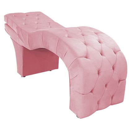 Imagem de Maca Estética com Encosto Dobrável Facial Capitonê Cílios Salão P02 Suede - Doce Sonho Móveis