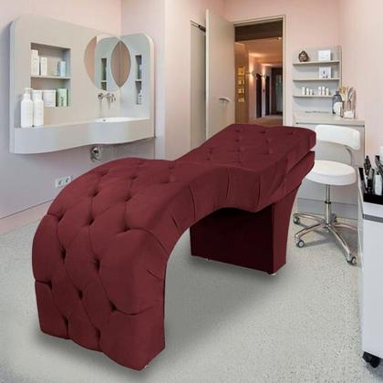 Imagem de Maca Estética Estofada Reclinável Ergonômica Suede Sabrina