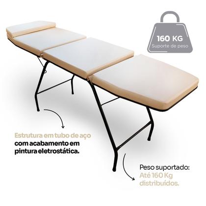 Imagem de Maca Estética Massagem 3 posições com Orifício para o Rosto For ty Store