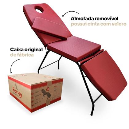 Imagem de Maca Estética Massagem 3 posições com Orifício para o Rosto For ty Store